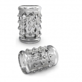 Прозрачная насадка с капельками STAY HARD COCK SLEEVE 05 CLEAR - Blush Novelties - в Шахтах купить с доставкой
