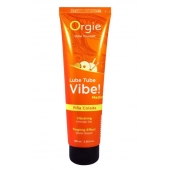 Гель с эффектом вибрации Lube Tube Vibe Medium Pina Colada - 100 мл. - ORGIE - купить с доставкой в Шахтах