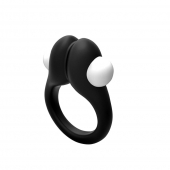 Черное эрекционное кольцо Zippy Vibrating Ring With Bullet - Adrien Lastic - в Шахтах купить с доставкой