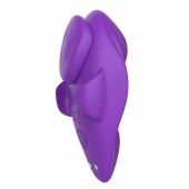 Фиолетовый вибратор в трусики с магнитной фиксацией - Secwell