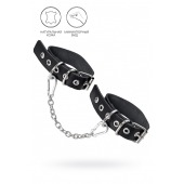 Черные оковы из одного ремешка с люверсами - Pecado - купить с доставкой в Шахтах