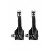 Черные подвесы с белой строчкой - Pecado - купить с доставкой в Шахтах