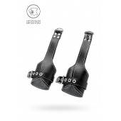 Черные подвесы с белой строчкой - Pecado - купить с доставкой в Шахтах