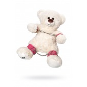 Бондажный набор: белый мишка с розовыми оковами и наручниками - Pecado - купить с доставкой в Шахтах