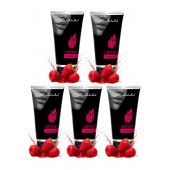 Набор из 5 съедобных лубрикантов JUJU со вкусом малины - JuJu - купить с доставкой в Шахтах