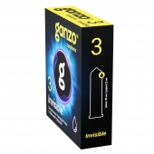 Супертонкие презервативы Ganzo Invisible - 3 шт. - Ganzo - купить с доставкой в Шахтах