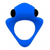 Синее эрекционное кольцо Wooomy Tribeс с вибрацией - Adrien Lastic - в Шахтах купить с доставкой