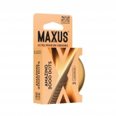 Точечные презервативы MAXUS 2000 Amazing Dots с железным кейсом - 3 шт. - Maxus - купить с доставкой в Шахтах
