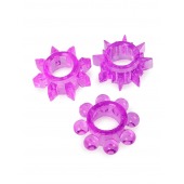 Набор из 3 лиловых эрекционных колец различной формы - Erowoman-Eroman - в Шахтах купить с доставкой