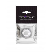 Эластичное эрекционное кольцо с длинными черными «ресничками» - Sextaz - в Шахтах купить с доставкой