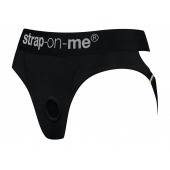 Черные трусики для насадок Heroine Lingerie Harness - size XL - Strap-on-me - купить с доставкой в Шахтах