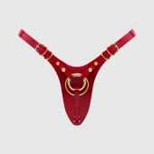 Красный пояс для фиксации насадок Strap-On-Me Leatherette Harness Fabulous - Strap-on-me - купить с доставкой в Шахтах