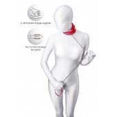 Красный ошейник с подкладкой из меха - ToyFa - купить с доставкой в Шахтах