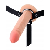 Мужской полый страпон на регулируемых ремнях - 18,5 см. - Sex Expert - купить с доставкой в Шахтах