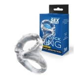 Прозрачное двойное эрекционное кольцо - Sex Expert - в Шахтах купить с доставкой