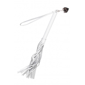 Белая кожаная плеть - 50 см. - Pecado - купить с доставкой в Шахтах