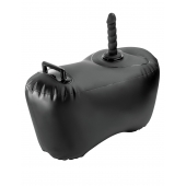 Черное надувное кресло с платформой для фиксации дилдо Body Dock Inflatable Love Seat - Pipedream - купить с доставкой в Шахтах