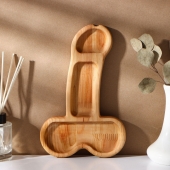 Деревянное блюдо для подачи в форме члена (25 х 16,5 х 1,7 см) - Сима-Ленд - купить с доставкой в Шахтах