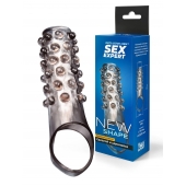 Дымчатая насадка на пенис с выпуклостями - 11 см. - Sex Expert - в Шахтах купить с доставкой