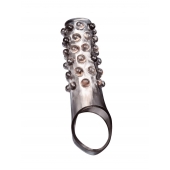 Дымчатая насадка на пенис с выпуклостями - 11 см. - Sex Expert - в Шахтах купить с доставкой