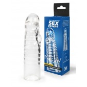 Прозрачная закрытая насадка на член - 15 см. - Sex Expert - в Шахтах купить с доставкой