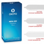 Презервативы OKOTO Mega Mix - 18 шт. - Sitabella - купить с доставкой в Шахтах