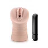 Телесный мастурбатор-вагина Ayumi с вибрацией - Blush Novelties - в Шахтах купить с доставкой