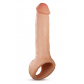 Телесная насадка-удлинитель Thrive 8.75 Inch Realistic Penis Extender Sleeve - 22,2 см. - Blush Novelties - в Шахтах купить с доставкой
