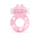 Розовое эрекционное виброкольцо в форме зайчика - 1137 - в Шахтах купить с доставкой