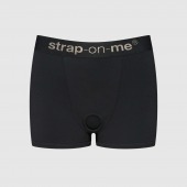 Черные трусики-боксеры для фиксации насадок Strap-on-me Harness Lingerie Allure - size L - Strap-on-me - купить с доставкой в Шахтах