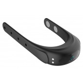 Черное эрекционное виброкольцо на ремешках - Boys of Toys - в Шахтах купить с доставкой