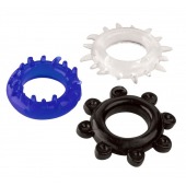 Набор из 3 эрекционных колец разного цвета и рельефа - Boys of Toys - в Шахтах купить с доставкой