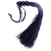 Черная силиконовая плетка - 25,4 см. - Boys of Toys - купить с доставкой в Шахтах