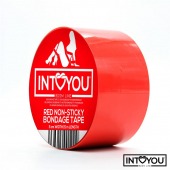 Красный скотч для фиксации Non-Sticky Bondage Tape - 15 м. - Intoyou - купить с доставкой в Шахтах