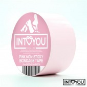 Розовый скотч для фиксации Non-Sticky Bondage Tape - 15 м. - Intoyou - купить с доставкой в Шахтах