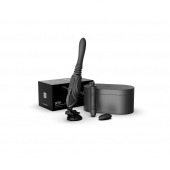 Черная секс-машина с функцией нагрева, насадками и присоской Sesh - Zalo - купить с доставкой в Шахтах