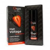 Жидкий вибратор Orgie High Voltage Strawberry - 15 мл. - ORGIE - купить с доставкой в Шахтах