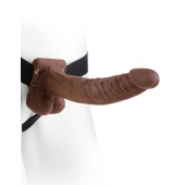 Полый мужской фаллопротез Hollow Strap-On with Balls - 24 см. - Pipedream - купить с доставкой в Шахтах