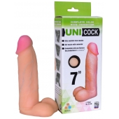 Фаллическая насадка Харнесс UNICOCK 7  - 19 см. - LOVETOY (А-Полимер) - купить с доставкой в Шахтах