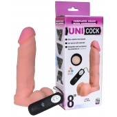Фаллическая насадка Харнесс UNICOCK 8  с вибрацией - 20 см. - LOVETOY (А-Полимер) - купить с доставкой в Шахтах