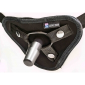 Страпон с 2 насадками и вибрацией UniStrap - 19 и 12 см. - LOVETOY (А-Полимер) - купить с доставкой в Шахтах