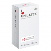 Ультратонкие презервативы Unilatex Ultra Thin - 12 шт. + 3 шт. в подарок - Unilatex - купить с доставкой в Шахтах