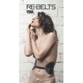 Пояс с клёпками Yona Black - Rebelts - купить с доставкой в Шахтах