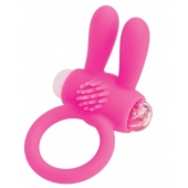 Розовое эрекционное виброкольцо A-toys с ушками - A-toys - в Шахтах купить с доставкой