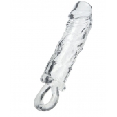 Прозрачная насадка с петлёй для фиксации - 14 см. - ToyFa - в Шахтах купить с доставкой