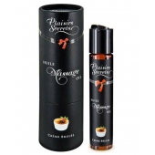 Массажное масло с ароматом крем брюле Huile de Massage Gourmande Creme Brulée - 59 мл. - Plaisir Secret - купить с доставкой в Шахтах