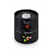 Массажная свеча с ароматом бубль-гума Bougie de Massage Gourmande Bubble Gum - 80 мл. - Plaisir Secret - купить с доставкой в Шахтах