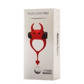 Красное эрекционное кольцо в форме дьяволенка DEVOL COCKRING - Adrien Lastic - в Шахтах купить с доставкой