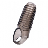 Дымчатая насадка с рёбрышками и подхватом мошонки ToyFa XLover - 12,5 см. - ToyFa - в Шахтах купить с доставкой