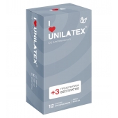 Презервативы с рёбрами Unilatex Ribbed - 12 шт. + 3 шт. в подарок - Unilatex - купить с доставкой в Шахтах